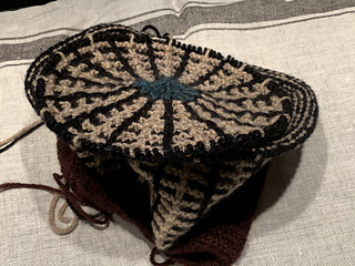 The two swatches are going to be combined with an i-cord