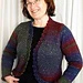 Cardigan with shaped fronts, back and sides with set-in sleeves pattern 