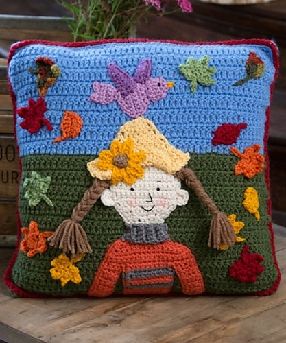 Ravelry: Falling Leaves Pillow pattern by Michele Wilcox