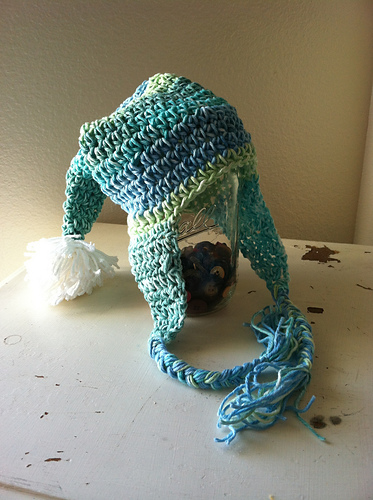 Striped Pixie Earflap Hat photo 1