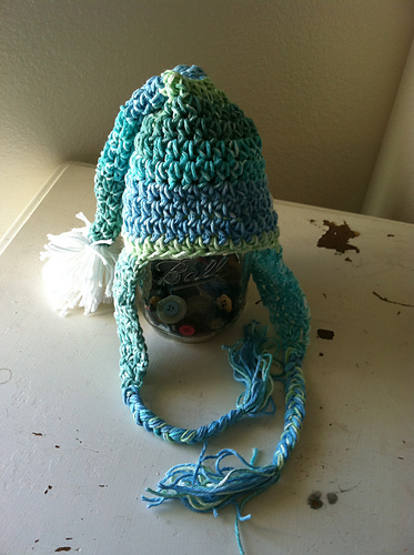 Striped Pixie Earflap Hat photo 5