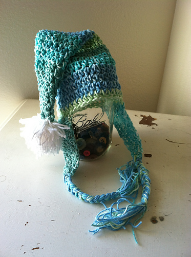Striped Pixie Earflap Hat photo 3