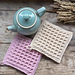 Double layered waffle hot pad pattern
