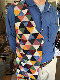 Right front done! (well, except for weaving in the ends...)