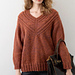 ケーブルVネックのプルオーバー pattern 