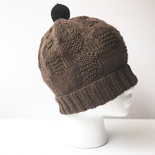 Chipmunk Acorn hat knitting pattern inspired by Disney’s Chip and Dale