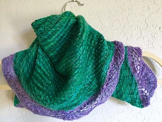 Ariel shawl knitting pattern inspired by Disney’s The Little Mermaid