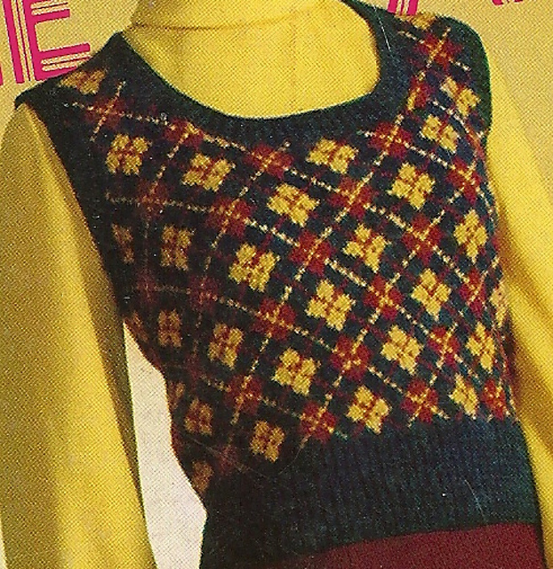 Ravelry: Crew Neck Argyle Sweater Vest pattern by Bernhard Ulmann Co.