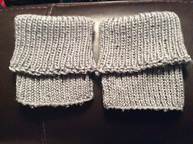 1x1 Twisted Rib Boot Cuffs