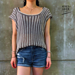 Draping Vertical Stripe Top photo 3