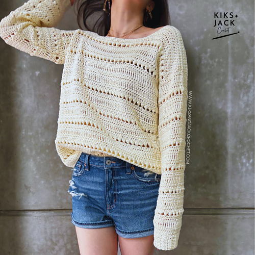 Spring to Fall Crochet Sweater photo 3