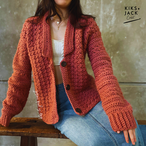 London Chunky Crochet Cardigan photo 3