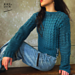 Crew Neck Cropped Crochet Sweater photo 3