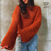 Summer to Fall Wide Sleeve Crochet Sweater photo 4