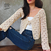 Lacy Holiday Tie-Up Cardigan pattern 