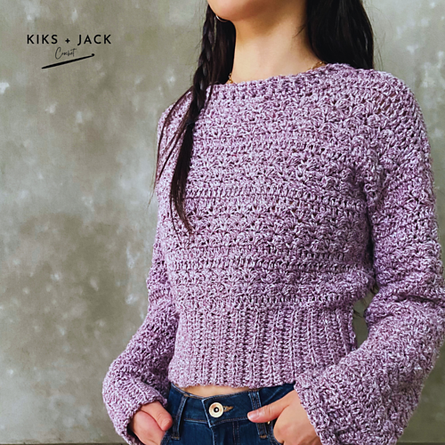Klassisk cropped genser - Kiks + Jack Crochet