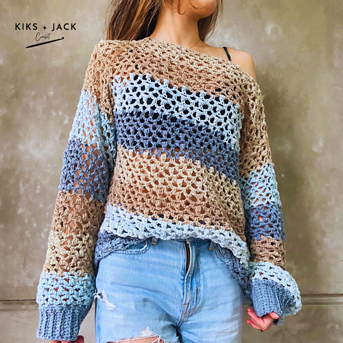 Nusa Mesh Net Crochet Sweater photo 3