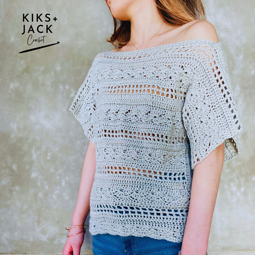 Sea to Sky Short Sleeve Crochet Top