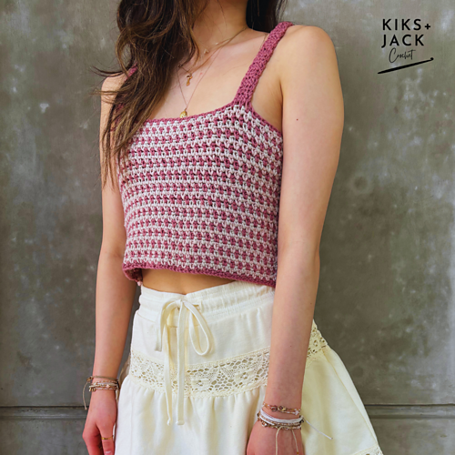 Summer Striped Crop Top Tank photo 3