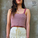 Summer Striped Crop Top Tank photo 3