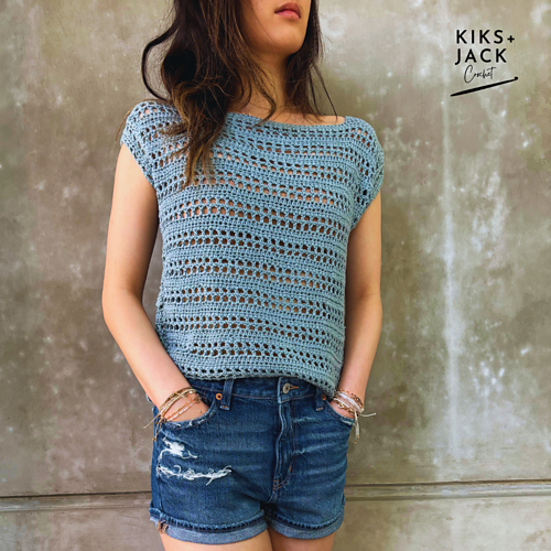 Jasper Easy Mesh Summer Crochet Top photo 2