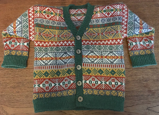 Fair isle shop baby cardigan