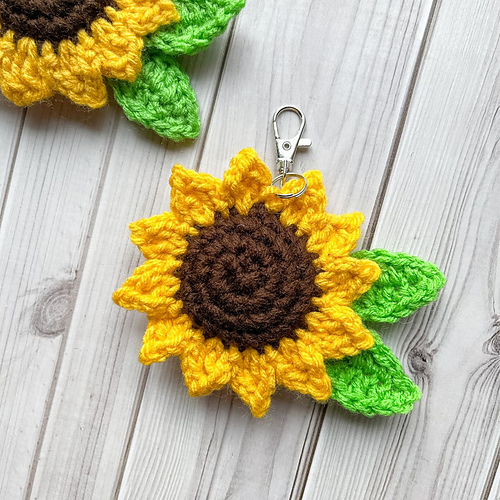 Sunflower Keychain