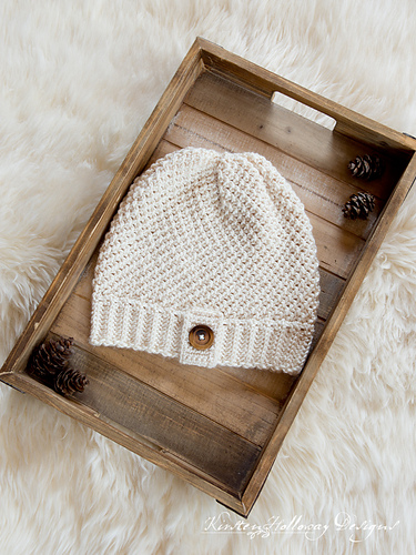 Ravelry: Double Seed Stitch Crochet Slouch Hat pattern by Kirsten Holloway