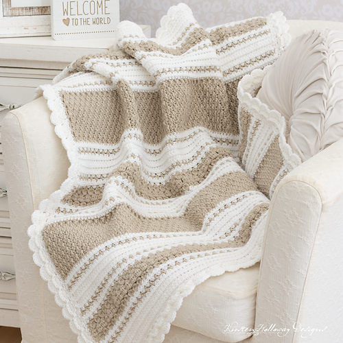 Ravelry Parfait VintageStyle Baby Blanket pattern by Kirsten Holloway