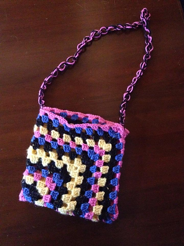 Granny Square Purse with Love Knot Strap photo 2