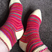 Picot Edge Child-Size Fingering Weight Slouch Sock pattern 