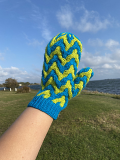 Zigzag with ribbed edge