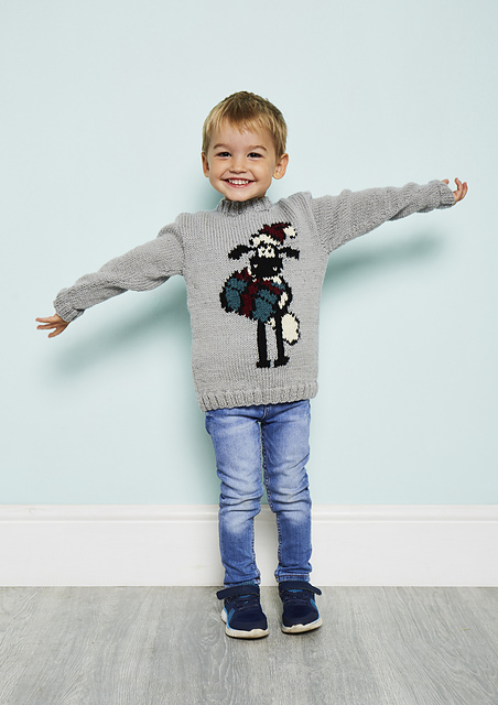 shaun the sheep jumper knitting pattern