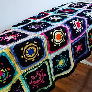 Back of blanket.