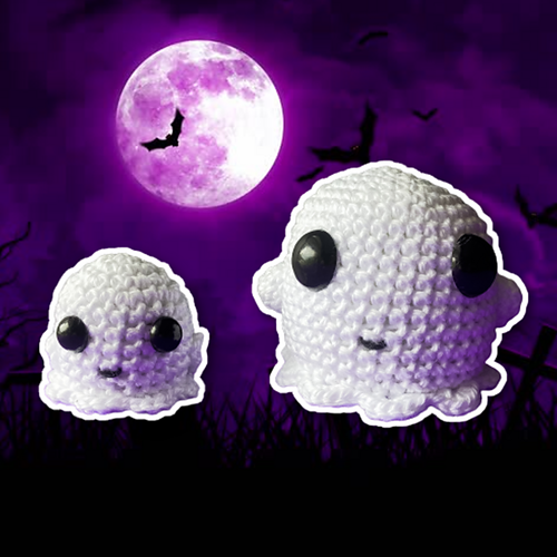 Ravelry Amigurumi Ghost pattern by Codi Hudnall