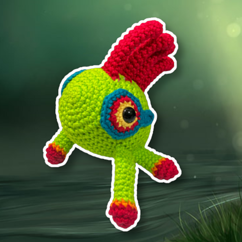 Ravelry WoW Murloc Amigurumi pattern by Codi Hudnall