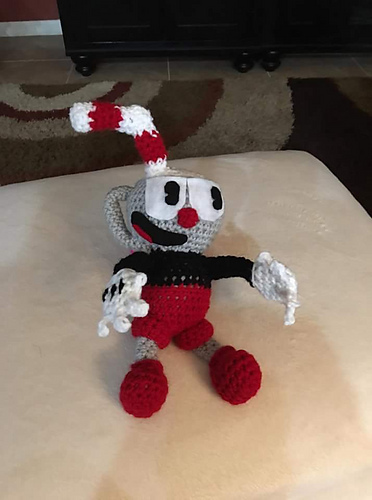 Elope Sciarpa In Maglia Mugman Straw – Ufficiale Cuphead, 132 Cm - 2