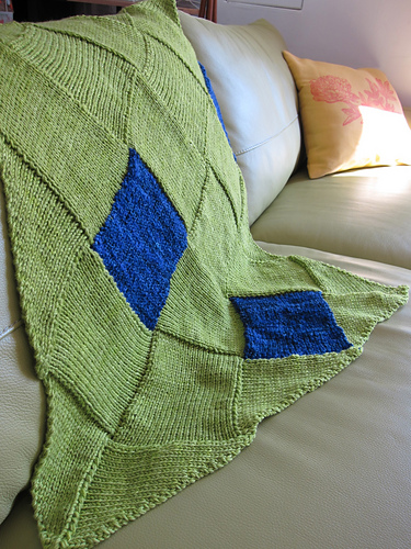 Entrelac Color Burst Baby Blanket photo 3