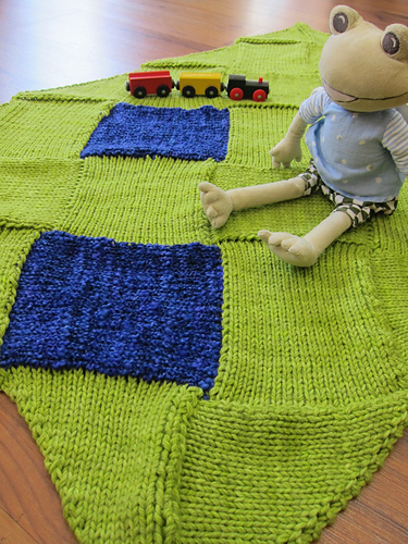 Entrelac Color Burst Baby Blanket photo 2
