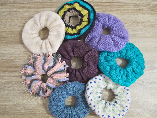 Scrapknit NO5 Scrunchies