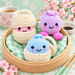 Dumpling and Pot choc orange cover / Food toy pattern 