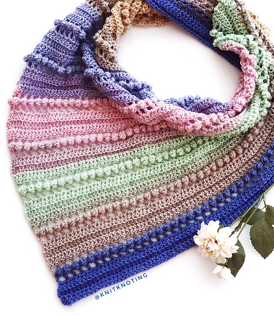 mandala yarn scarf