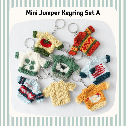 Mini Jumper Keyring Set A