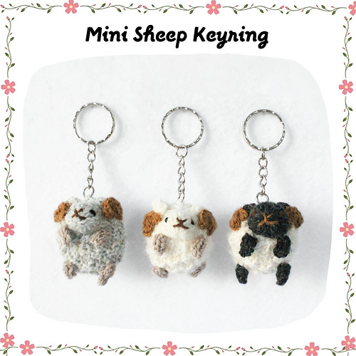 Mini Sheep Keyring