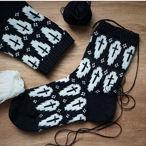 Gothic Coffin Socks