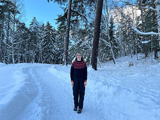 Gabby is wearing a size 1 sweater