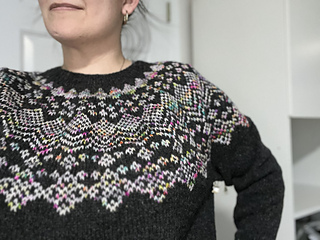 Anoush is wearing a size 6 sweater