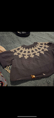 Katherine knit a size 3 sweater