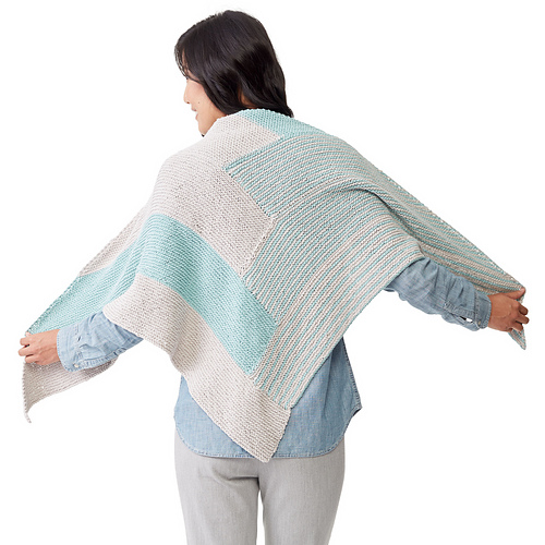 Ravelry Log Cabin Shawl pattern by Yarnspirations Design Studio