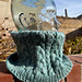 Blue Ice Braided Cable Cowl pattern 